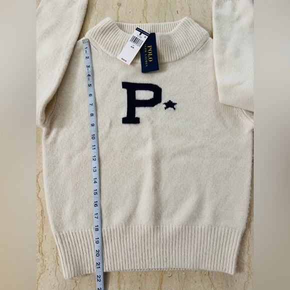 NWT Polo Ralph Lauren Polo Varsity Turtleneck Sweater. M. $348 - Picture 10 of 13